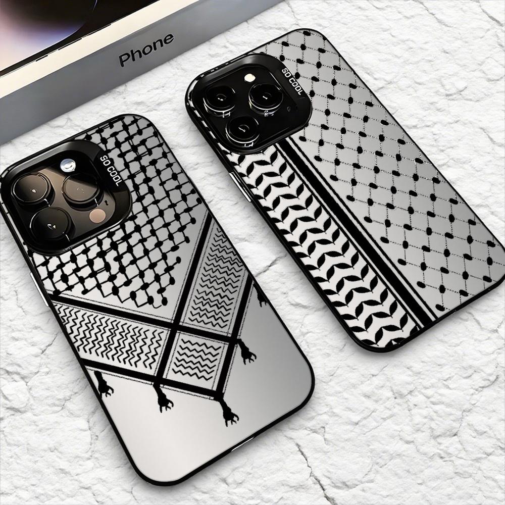 Phone Cases Durable - ケフィエ・パレスチナ柄 iPhoneケース iPhone 17 16 15