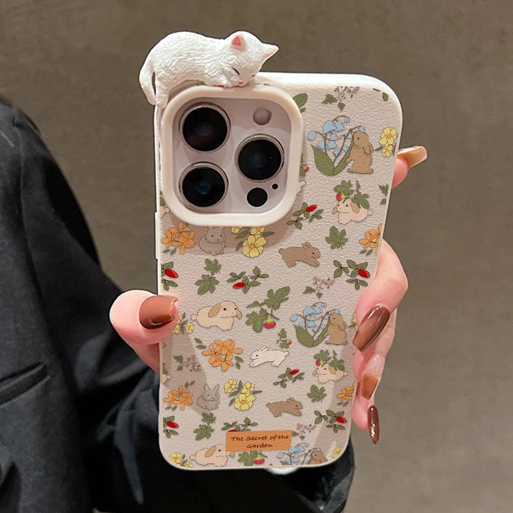Phone Cases Cat - 3Dキュートな猫、犬、ウサギ柄のスマホケース Xiaomi Redmi Note 14 13