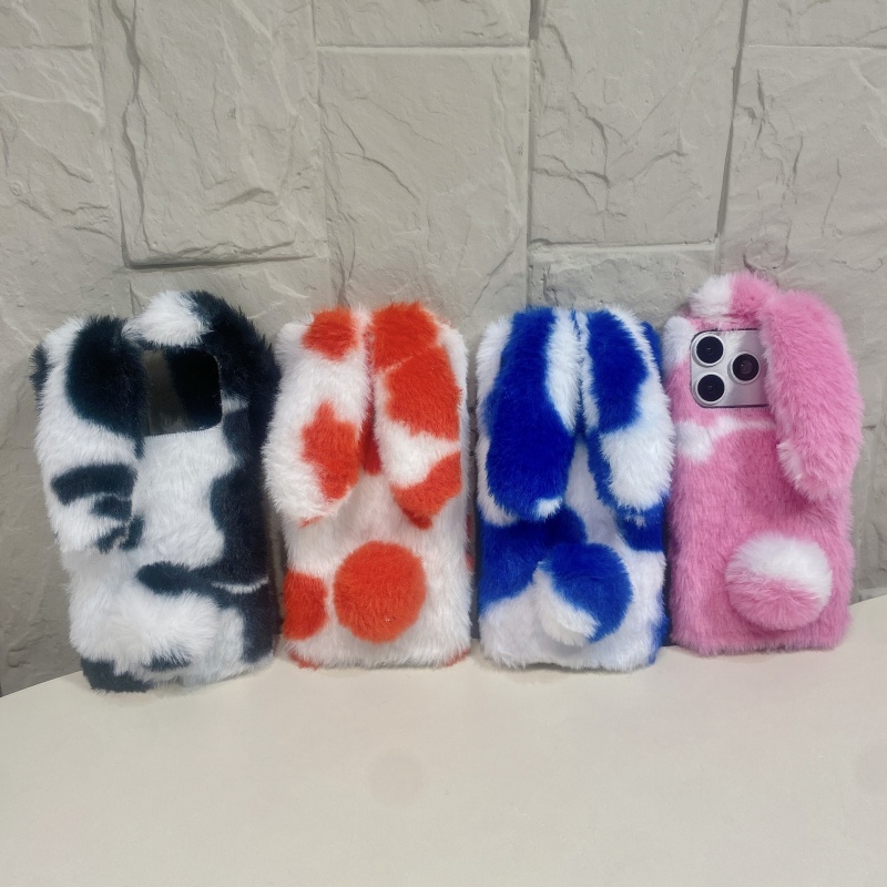 Phone Cases Iphone 13 - 可愛いウサギデザインのふわふわスマホケース iPhone 17 16 15 14