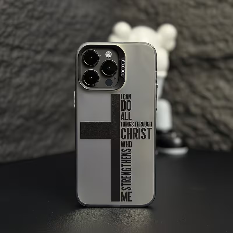 指紋防止クロス聖書柄iPhoneケース iPhone 17  - Phone Cases Iphone 17 Pro Max のレビューと価格