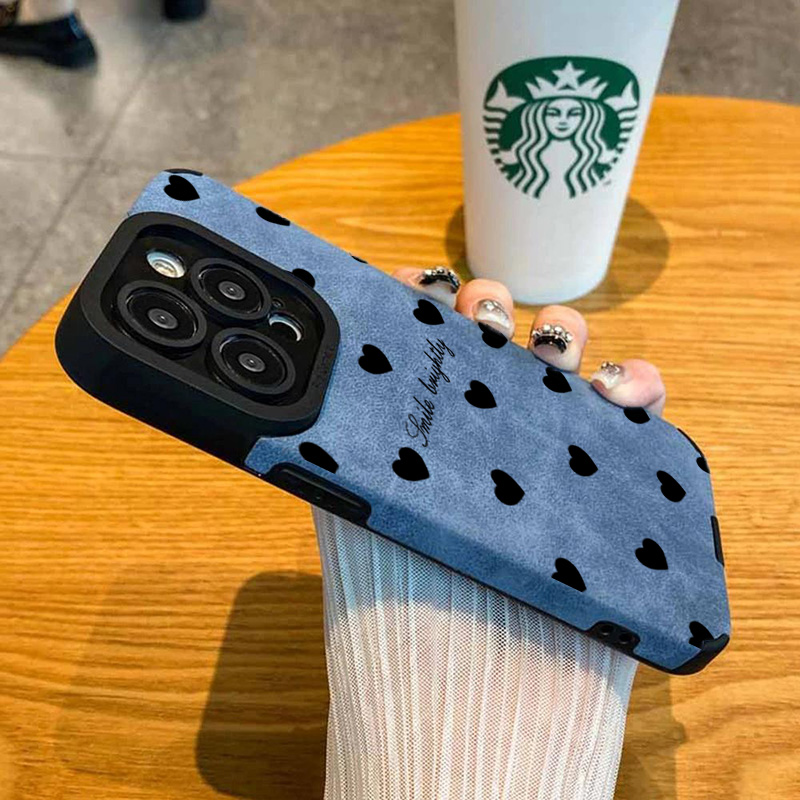 新型高級ブラックラブハートソフトフォンケース iPhone  - Phone Cases Durable のレビューと価格