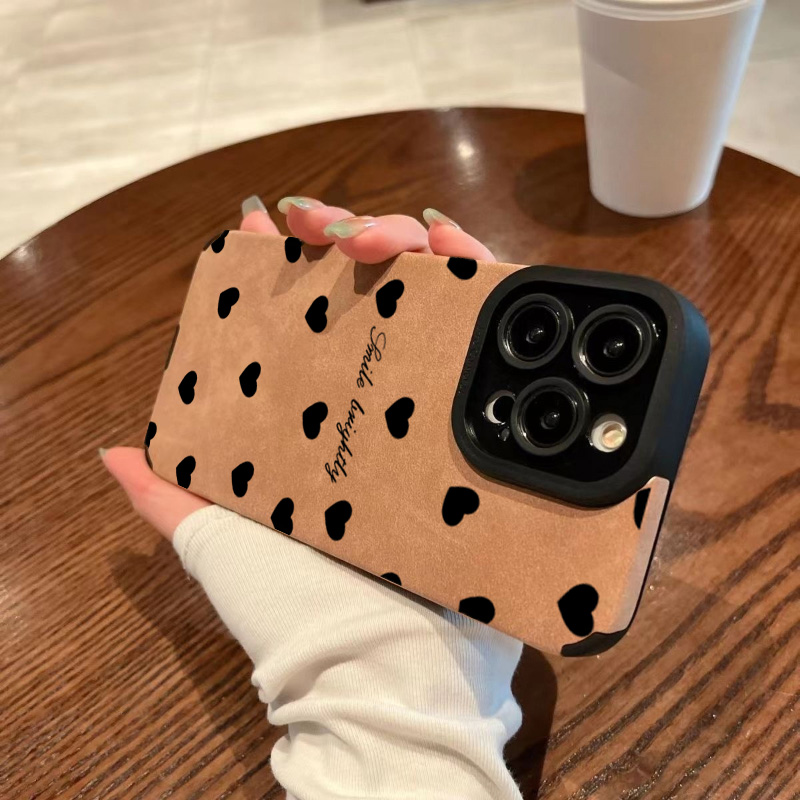 新型高級ブラックラブハートソフトフォンケース iPhone  - Phone Cases Durable のレビューと価格