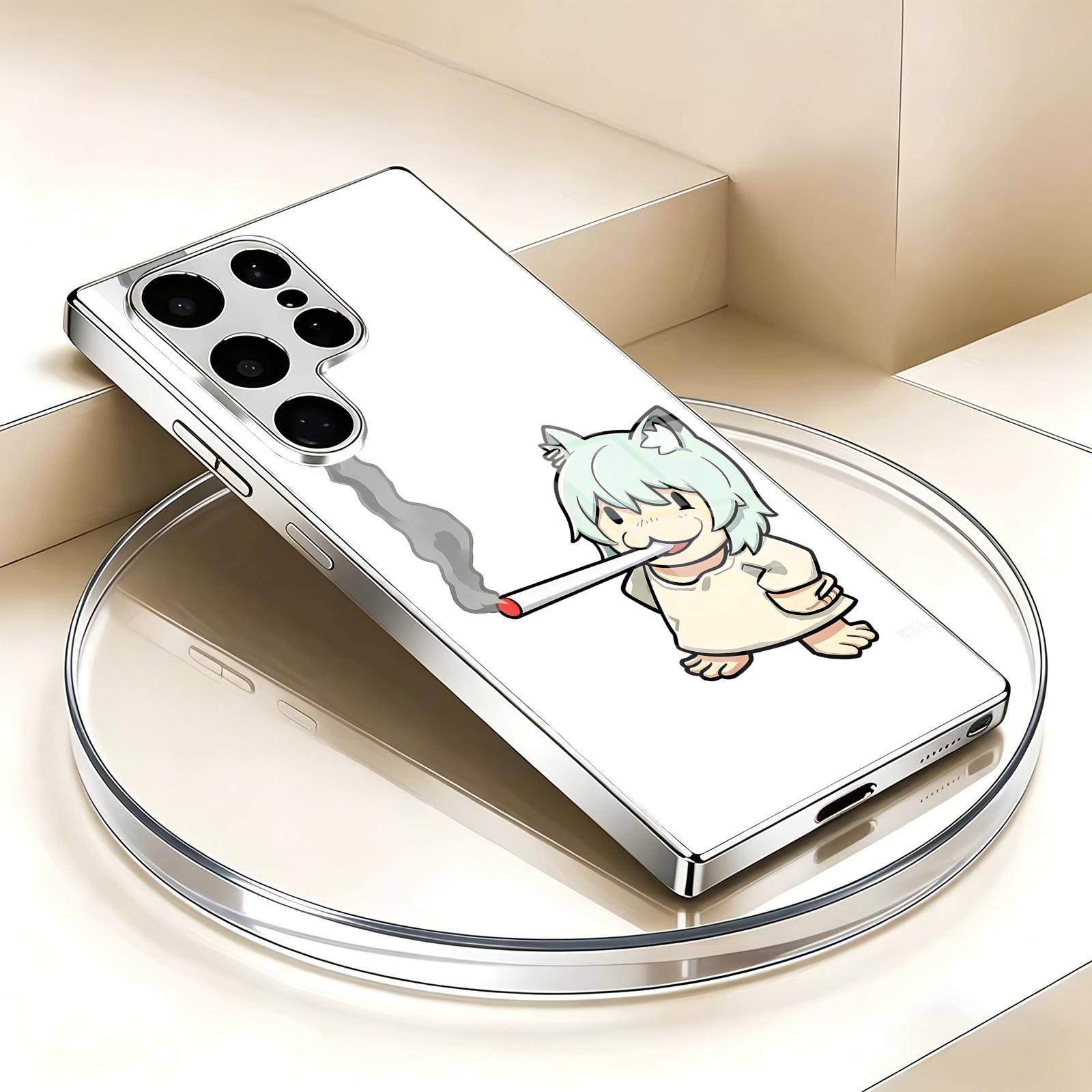 Chainsmoker Cat 電話ケースサムスン S26  - Phone Cases Cat のレビューと価格