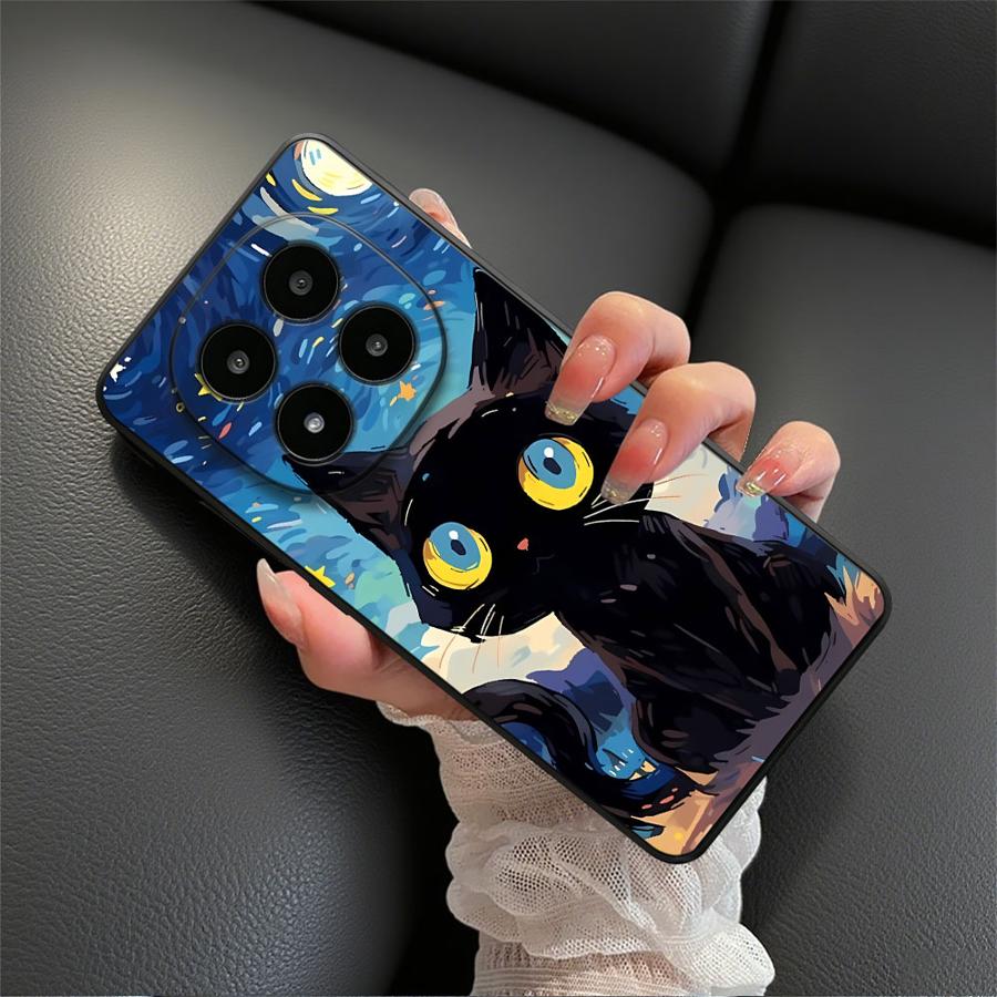 抽象的な星空猫柄のスマホケース Xiaomi Redmi N - Phone Cases Cat のレビューと価格