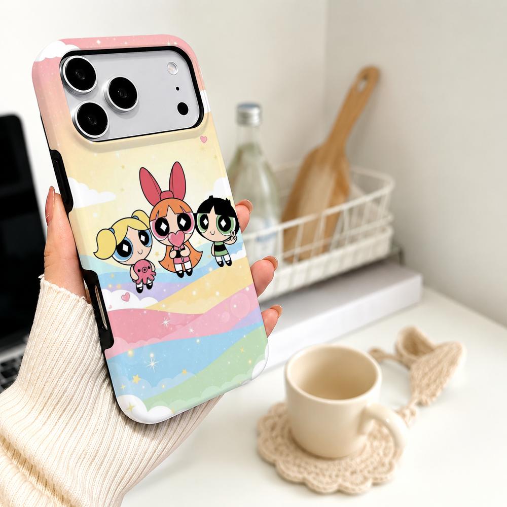アニメ「パワーパフ・ガールズ」スマホケース フィルム素材 2 - Phone Cases Cool Girl のレビューと価格