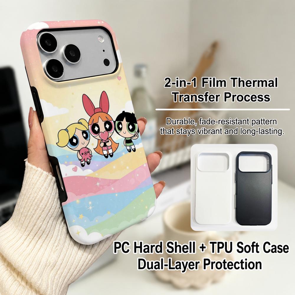 アニメ「パワーパフ・ガールズ」スマホケース フィルム素材 2 - Phone Cases Cool Girl のレビューと価格