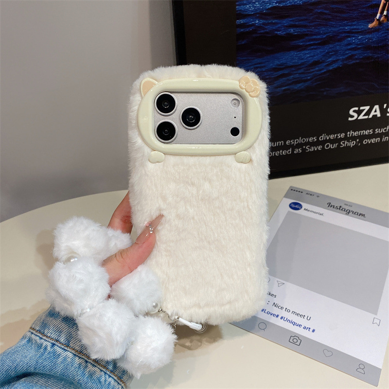 高級感のある無地のファー素材のプラッシュフォンケース iPh - Phone Cases Iphone 17 Pro Max のレビューと価格