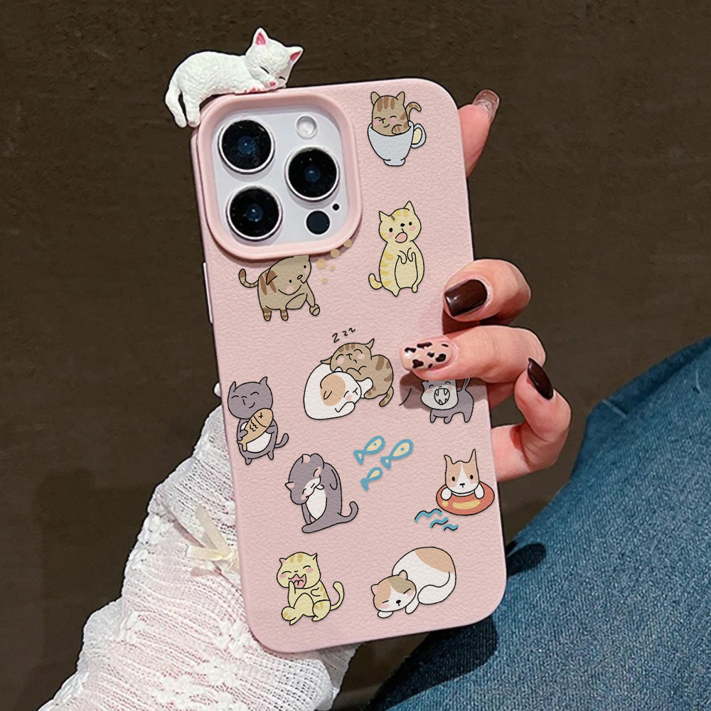 3Dキュートな猫のスマホケース iPhone 11/13/1 - Phone Cases Cat のレビューと価格