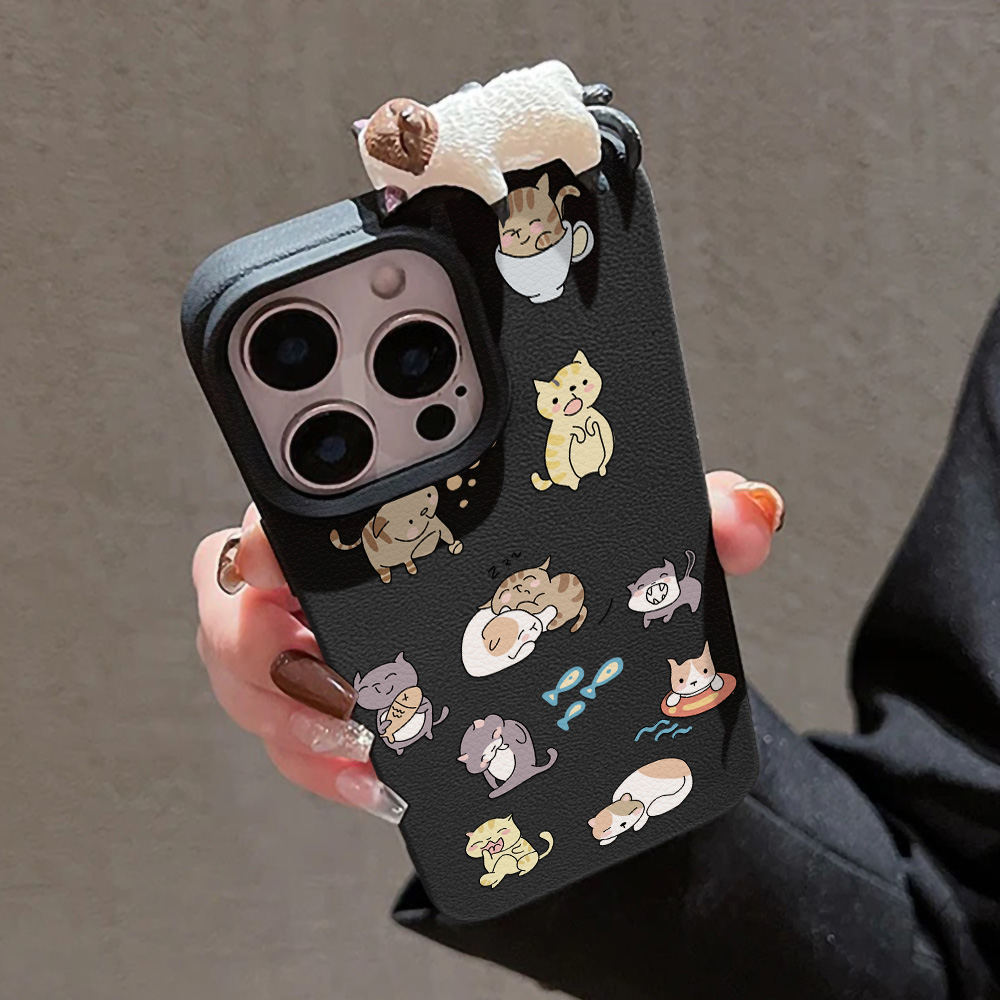 3Dキュートな猫のスマホケース iPhone 11/13/1 - Phone Cases Cat のレビューと価格
