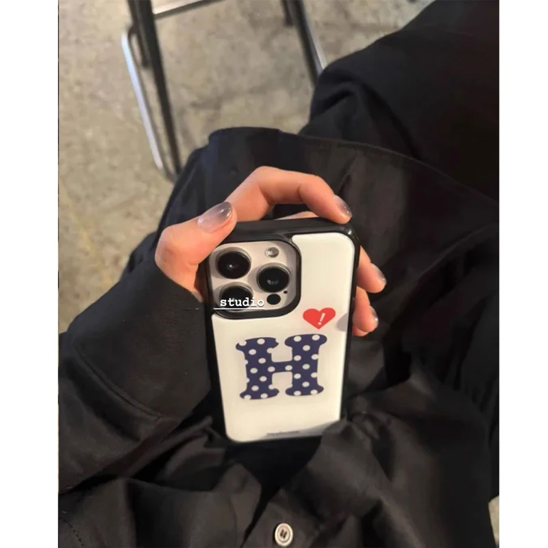 トレンドの韓国風INSクリエイティブウェーブポイントラブレタ - Phone Cases Highpoint のレビューと価格