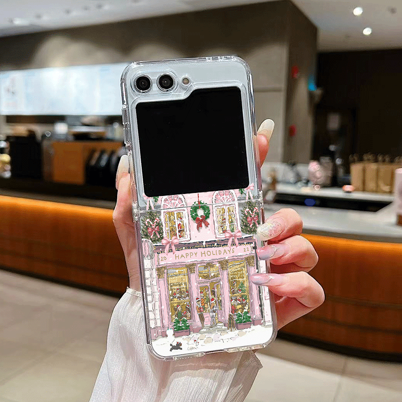 田舎の建物 雪景色 クリスマス クリア電話ケース Samsu - Phone Cases Clear のレビューと価格