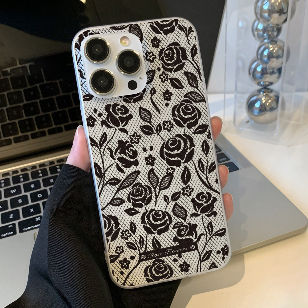 ローズ柄シリコン製iPhoneケース iPhone 18 P - Phone Cases Durable のレビューと価格