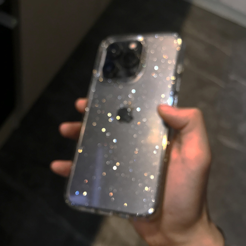 透明 シンプル グリッター iPhone 16 15 14  - Phone Cases Clear のレビューと価格