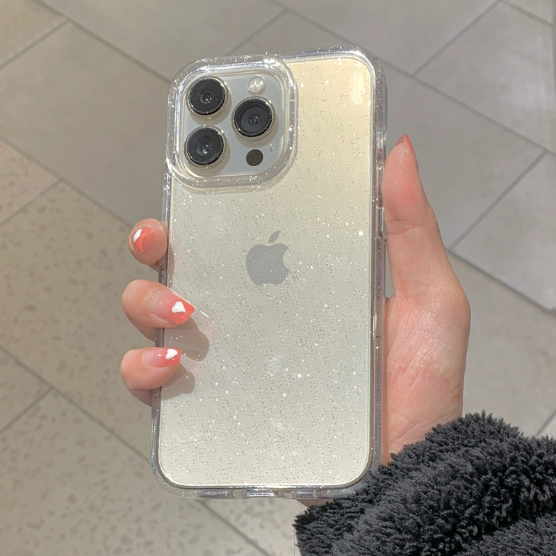 透明 シンプル グリッター iPhone 16 15 14  - Phone Cases Clear のレビューと価格