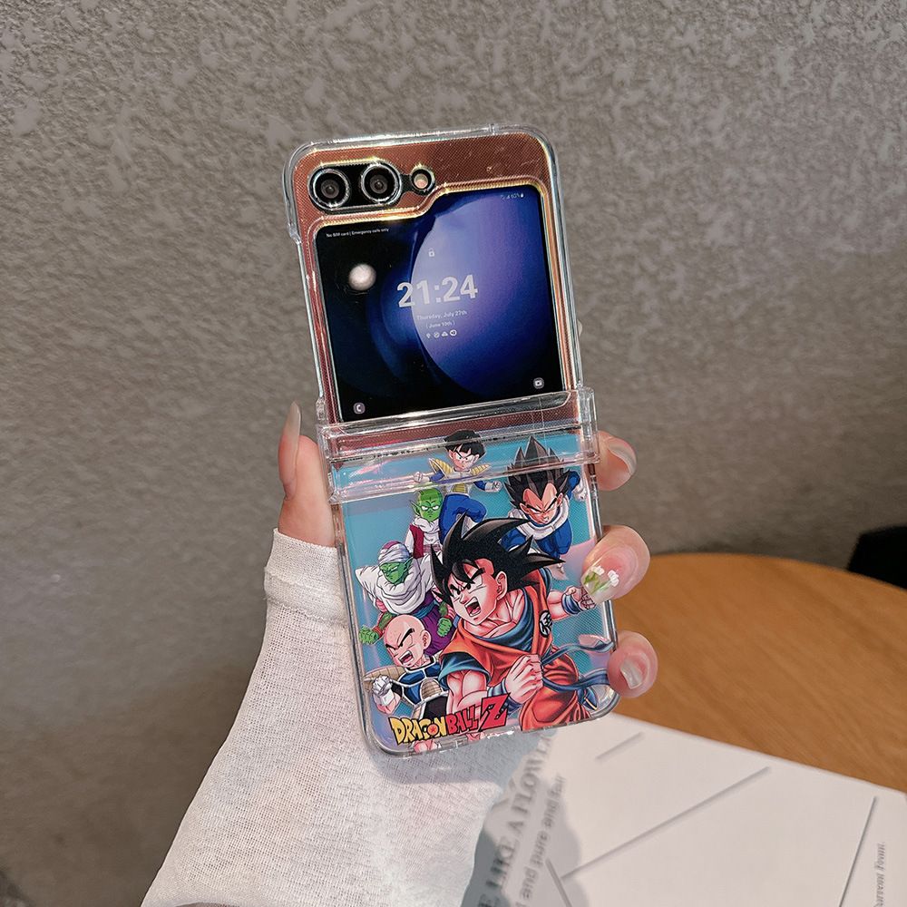 ファッションジャパンアニメドラゴンボール悟空サイヤ人透明スマ - Phone Cases Z Flip 6 のレビューと価格