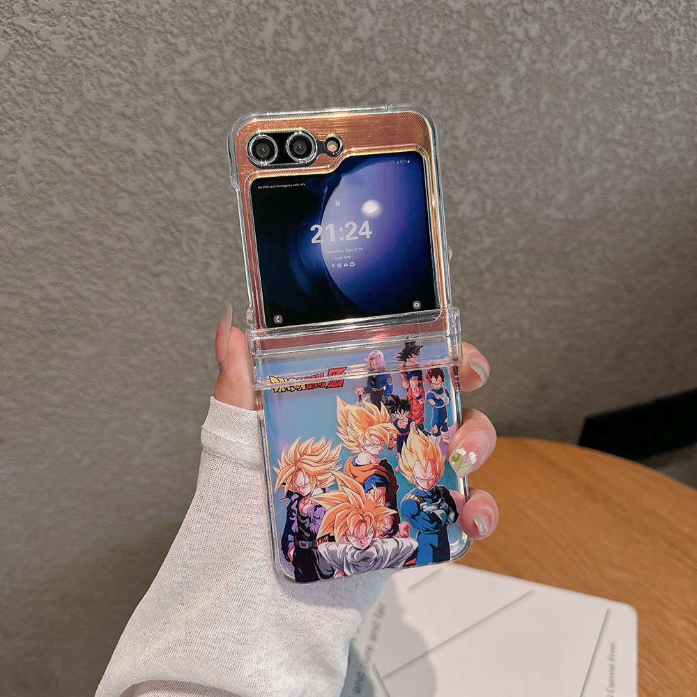 ファッションジャパンアニメドラゴンボール悟空サイヤ人透明スマ - Phone Cases Z Flip 6 のレビューと価格