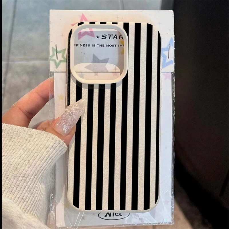 カラフルストライプミニマリストINSカップル携帯ケース iP - Phone Cases Durable のレビューと価格