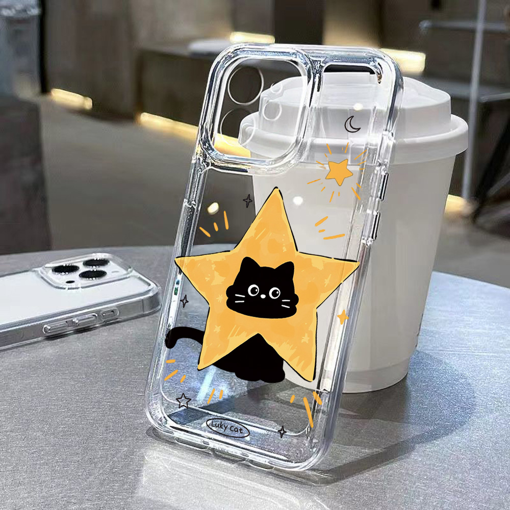 可愛い黒猫のスマホケース Samsung A57 A56 5 - Phone Cases Cat のレビューと価格