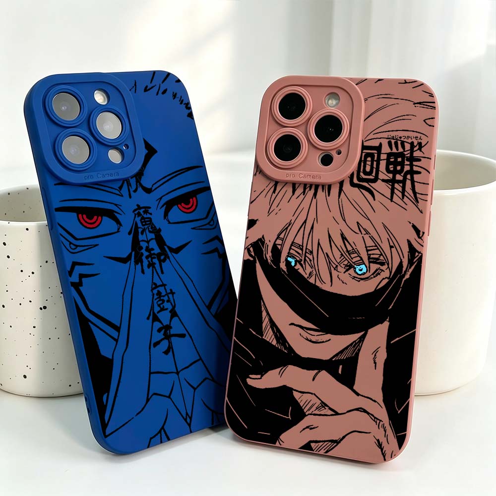 アニメ「呪術廻戦」クールカバーシリコンケース iPhone  - Phone Cases Iphone 13 のレビューと価格