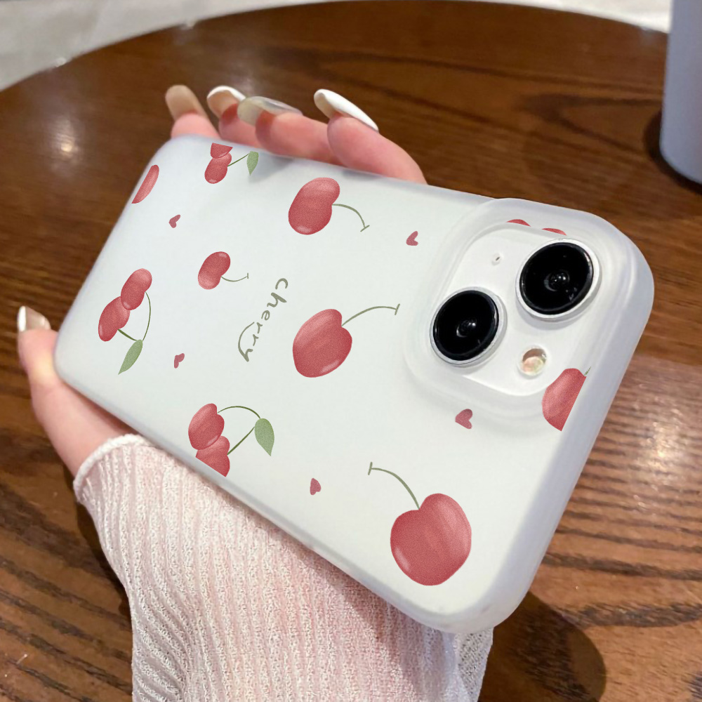 チェリー柄フロスト加工iPhoneケース iPhone 17 - Phone Cases Iphone 17 Pro Max のレビューと価格