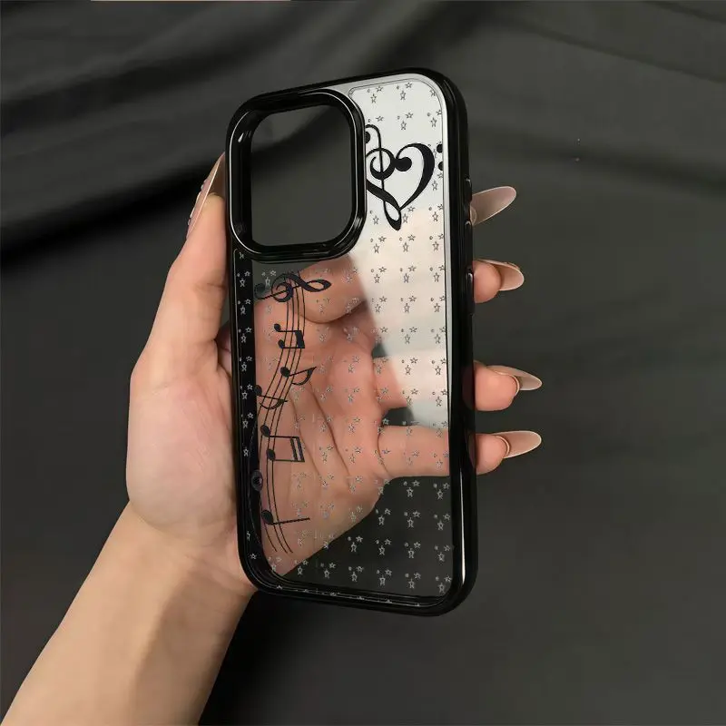 新しい可愛いINS風漫画ガール音符星柄スマホケース iPho - Phone Cases Cool Girl のレビューと価格