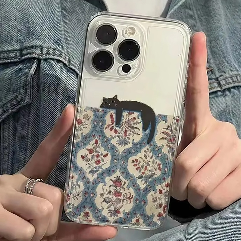 レトロな黒猫柄のヴィンテージ風スマホケース iPhone 1 - Phone Cases Cat のレビューと価格