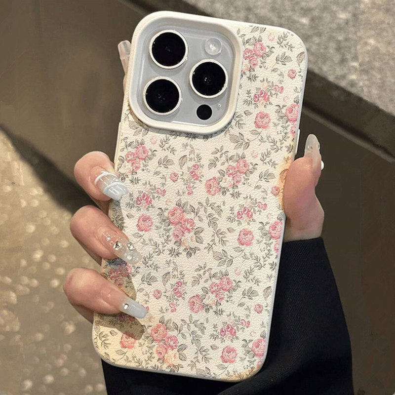 愛らしい女の子の花柄ホワイトクラシックソフトフォンケース i - Phone Cases Cool Girl のレビューと価格